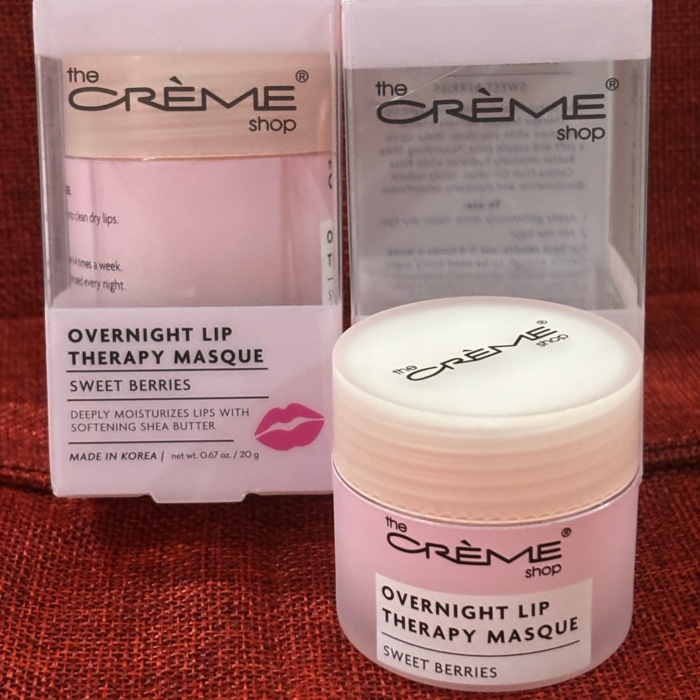 The Crème Shop Sweet Berries Lip Therapy Masque - Pink